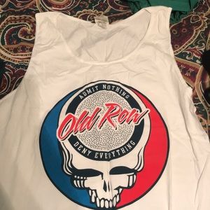 Comfort colors tank top with old row design